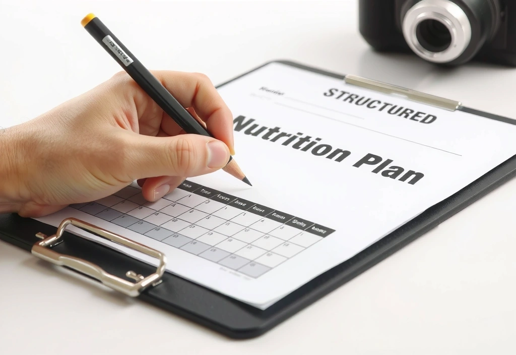 Handschriftlicher Ernährungsplan